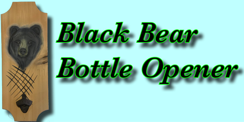 Black Bear Bottle Opener, very cool Craft beer bottle opener, perfect for a breweries near me